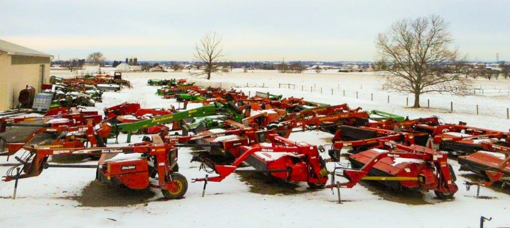 Line of used machines at Discmower Doctor